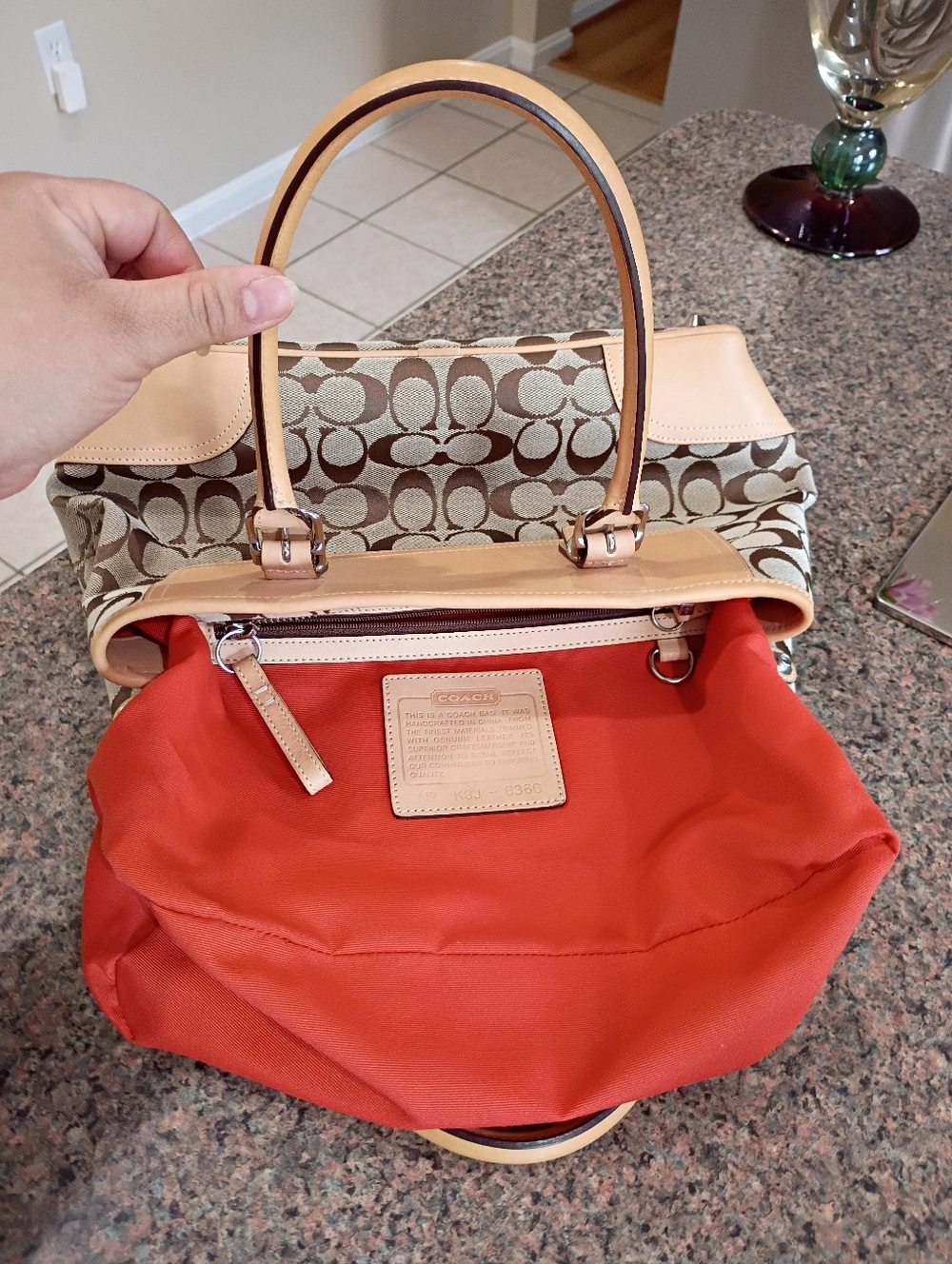 Vintage Coach Hampton Signature Satchel Bag - Picture 5 of 16